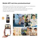 S70 2.7K Thumb Action Camera, 64GB Mini Body Camera, Wearable Pocket Cam with Magnetic Lanyard, Hands-Free POV Recording, Small Portable Camcorder for Work, Cycling, Travel, Pet Walking(White) - Image 6