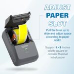 SEZNIK Josh Bluetooth Thermal Label Printer | Inkless Mini Rechargeable | MRP, Barcode, Excel File Printing | Cloud, Mobile, Desktop | Jewellery, Round Labels | Up to 2-inch Print | 1 Year Warranty - Image 6