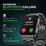 GameSir Nexoro 2.01” Smartwatch for Men & Women Bluetooth Call, Heart Rate, SpO2, Sleep & 100+ Sports Modes, IP68 Waterproof, Compatible with Android & iPhone (Metal Black) - Image 3