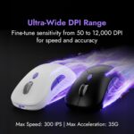 Kreo Chimera V2 Wireless Gaming Mouse with Hot-swappable Switches, Dual Magnetic Shells, 6 Programmable Buttons, Triple-Mode Connectivity & Adjustable DPI up to 12000 - Image 4