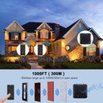 Door Bell, 1000ft/300m Long Range Wireless Doorbell for Home, IP55 Waterproof Push Button, 2 Push Buttons & 1 Plug-in Receiver (Indian Plug), 32 Chimes, 5-Level Volume, LED Indicator, Black - Image 5