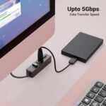 ZEBRONICS 250HB Multiport HUB, 3 USB Ports, USB 3.0, SD Card Slot, mSD Card Slot, Transfer Speeds Upto 5 Gbps, Lightweight Design, Multi OS Compatible, Plug and Play - Image 3