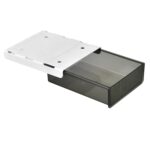 oddpod Reed Under The Table Hidden Drawer/Acrylic Desk Organiser For Home & Office - Black (Small), Stationery - Image 4