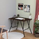 TABLE MAGIC City 90 Foldable Laptop Table Mat Finish Study Computer Desk, Dining Multipurpose Table Engineered Wood Epoxy Powder Coating Size 90 x 60 x 71 cm (Flowery Wenge) - Image 4
