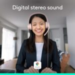 Logitech H390 Wired Headset for PC/Laptop, Stereo Headphones with Noise Cancelling Microphone, USB-A, in-Line Controls, Works with Chromebook - Rose - Image 3