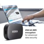 KIOXIA EXCERIA Plus G2 Portable 1TB / Up to 1,050MB/s Read 1000MB/s Write,MIL-STD Drop Tests, 256 AES Encryption, Photographers, Content Creators and Gaming,Smartphone,Mac Compatible External SSD - Image 6