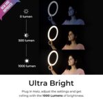 Kreo Ring Light 12" for Video Shooting Professional Studio Light with Stand, Ringlight kit for YouTube Instagram with Accessories (12" RL W/Tripod) - Image 3