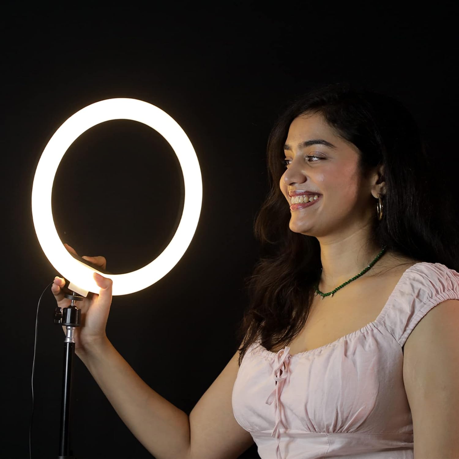 Kreo Ring Light 12" for Video Shooting Professional Studio Light with Stand, Ringlight kit for YouTube Instagram with Accessories (12" RL W/Tripod) - Image 4