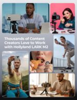 Hollyland Lark M2 Wireless Microphone for iPhone15/16 & Androids, Mini Microphone, 1000ft Range, Hi-Fi Audio, Noise Cancelling, 30h Use, Video Recording (2TX + USB-C RX + Charging Case) - Image 6