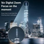 16MP Digital Camera with 1080P Video, 16x Zoom, 2.4 inches HD Display Smart Digital Camera for Photography, Videography - Image 4
