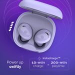 Noise Buds Trance in-Ear Truly Wireless Earbuds with 45H of Playtime, Voice Control, Low Latency(up to 40 ms), Instacharge(10 min=200 min), BT v5.3(True Purple) - Image 4