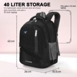 W FASHION SOFTBACKPACK 40L Waterproof Unisex Laptop Backpack | Multi-Compartment Travel, Office & College Backpack with Ergonomic Comfort - Image 3