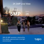 TP-Link Tapo Wire-Free Video Doorbell Camera w/Hub, 2K 5MP Color Night Vision, Up to 180 Day Battery, 2-Way Audio, Quick Response, Head-to-Toe View, Works w/Alexa & Google Home (Tapo D230S1) - Image 3