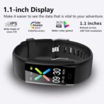F71 Smart Watch, 1.1 Inch Square HD Screen, IP67 Waterproof Fitness Tracker with Heart Rate Blood Pressure SpO2 Monitor, 50 Sports Modes, Sleep Tracking, - Image 3