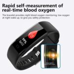 F71 Smart Watch, 1.1 Inch Square HD Screen, IP67 Waterproof Fitness Tracker with Heart Rate Blood Pressure SpO2 Monitor, 50 Sports Modes, Sleep Tracking, - Image 4