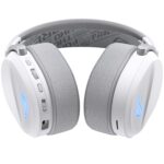 ASUS ROG Pelta Wireless Gaming Headset with Detachable Mic – Tri-Mode (BT, 2.4GHz, USB-C) 50mm Titanium-Plated Drivers, 70Hr Battery, Ergonomic, Lightweight, for PC, PS5, PS4, Switch, Mobile - White - Image 7