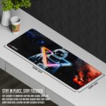 Lapster Astronuat Desk mat (800 mm x 300 mm x 2 mm) Mouse pad Gaming | Mouse mat | Curated Stitched Edges| Non-Slip Rubber Base|Keyboard and Mouse pad for Home & Office(astronuat) - Image 4