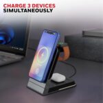 Honeywell Zest Wireless Flex 3-in-1 Platinum Series Foldable 23W Magnetic Wireless Fast Charger with Type-C Input, QC 3.0, Ultra-Fast Charging for iPhone 12 and Above, Apple Watches & AirPods - Image 3