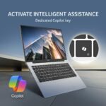 acer Aspire 14, 13th Gen, Intel Core i5-13420H Processors, 16 GB RAM, 512 GB SSD, WUXGA IPS, 14"/35.56 cm, Windows 11 Home, MSO, Pure Silver, 1.44 kg, AS14H-53, Backlit KB, Thin and Light Laptop - Image 4