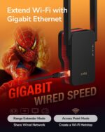 Cudy RE3000 AX3000 Dual Band Wi-Fi 6 Extender and Repeater, 802.11ax, 160MHz, MU-MIMO, Beamforming, OFDMA, WPA3 - Image 5