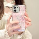 mobistyle Designed for iPhone 11 | Camera Lens Protection |Tulip Flower Pattern Print Design TPU+PC for Women Teen Girls Phone Back Cover Case (Tulip Pink) - Image 4