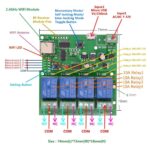 WiFi Wireless Inching Relay Monentary/Self-locking Smart Switch Module DIY Smart home Gadget DC 5-32V Input Ewelink App Compatible With Alexa Echo Google home Nest IFTTT SONOFF (ST-DC4) - Image 3