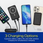 Energizer Wireless Power Bank 10000mAh - USB-C 20W Outputs Fast Charging Battery Pack, USB-A 22.5W Smart Fast Charge Portable Charger for iPhone, Samsung Galaxy iPad etc - Image 4