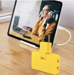 FKU 3 Plug Socket | 3-in-1 Rotating and Foldable Wall Plug Adapter | Smart Sleek and Ultra Thin 180 Degree Wall Socket | Space-Saving Smart Multiplug Power Socket Behind The Sofa, Bed (1) - Image 4
