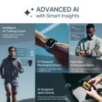 Boat Chrome Endeavour, Premium Metal Body, 1.96”(4.97cm) AMOLED Display,AI Coach Health Insights,Advanced S1 Processor,HRV,VO2 Max,Auto Watchface Refresh, Smart Watch for Men & Women (Fusion Blue) - Image 3