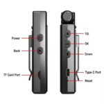 smars Pocket Body Camera with Audio and Video Recording, 1080P Full HD, 180° Flip Lens, Night Vision - Image 3