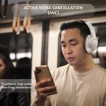 Amazon Basics Pro Series Wireless Noise Cancelling ANC Over Ear Headphone | Bluetooth Headset | USB Charging | 10 m Paring Distance | 74 Hours Battery Life | 40 mm Drivers | IPX4 Rated (Silver) - Image 4
