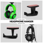 Brainwavz BigJ Headphone Stand (2 Pack) Under Desk Hanger for Headphones, Gaming Headsets, Mobiles Accessories, Stick On, No Screws, Black - Image 5