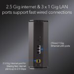 NETGEAR Nighthawk Dual-Band WiFi 7 Router (RS150) - Security Features, BE5000 Wireless Speed (up to 5.0 Gbps) - Covers up to 2,250 sq. ft., 80 Devices - 2.5 Gig Internet Port - Image 5