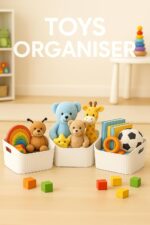 Zuku Storage Box Basket for Storage Plastic Organiser for Storage Bathroom Storage Box Small Plastic Organiser Bathroom Basket Boxes for Toys,Cosmetic,Accessory (White,3Pcs) - Image 3