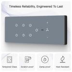 IOTICS Smart Wifi Switch Board: 7 x Switch & 1 Fan Module. Touch Control, Remote, App Control. Voice Control with Alexa & Assistant. Smart Touch Switch Board For Home Automation (Grey) | 240 volts - Image 5