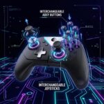 Offbeat Bluetooth 5.2 wireless RGB gaming Controller for PC, PS3 | Dual-mode BT 5.2 + Wired gamepad | Hall effect magnetic triggers & joystick | Macro programmable button and turbo mode - Image 5