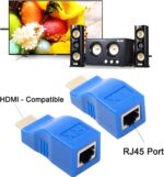 HDMI to RJ45 Network Cable Extender, 30m Range, 1080p/4K Support, CAT-5e/6 Compatible Projector, Laptop, Monitor, PC, Tablet, Speaker - Image 3