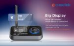 Cubetek 3 in 1 LCD Display V5.0 Bluetooth Transmitter Receiver, Bypass Audio Adapter with Aux, Optical, Dual Link Support for TV, Home Stereo, PC, Headphones, Speakers, Model: CB-BT27 - Image 5