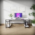 Riyan Luxiwood® Edward Computer Table in Engineering Wood for Home & Office, Simple Style Desk, Scratch Resistance Surface, Easy to Assemble. (White) - Image 5