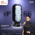 Murphy LED 24 Watts Ip-65 Bis Approved Waterproof Outdoor Street Light, Cool White Pack of 1 - Image 4