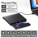 External CD/DVD Drive for Laptop, USB 3.0 CD Burner +/-RW CD ROM External DVD Drive Portable DVD Player for Laptop Desktop PC Apple Mac Windows 11/10/8/7/XP Linux OS - Image 3