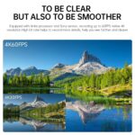 SJCAM SJ10 Digital PRO Dual Screen 4K/60fps Action Camera | 2.33''+1.3'' Dual Screen Gyro Stabilization 30M Waterproof with Waterproof Case High Definition Recording | 7-Layer Glass Lenses | Black - Image 3