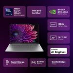 Lenovo Yoga Pro 9 Intel Evo Core Ultra 9 185H Built-in AI 16"(40.6cm) 3.2K IPS 165Hz Touchscreen Laptop (32GB/1TB SSD/NVIDIA RTX 4050 6GB/Win11/MSO 21/5.0MP+IR Cam/3 Mon GamePass/Grey/2Kg), 83DN004VIN - Image 3