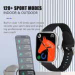 H06 Bluetooth Smartwatch for Men & Women | Fitness & Health Tracker with Heart Rate, Blood Oxygen & Sleep Monitor (Black) - Image 3