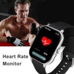 H06 Bluetooth Smartwatch for Men & Women | Fitness & Health Tracker with Heart Rate, Blood Oxygen & Sleep Monitor (Black) - Image 4