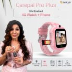 sekyo 'Carepal Pro Plus' Kids GPS Tracker SmartWatch | Precise & Live Location, Video Calling, Habit Building, SIM 4G/5G Card, Games, Class Mode, Control App (Pink) - Image 4