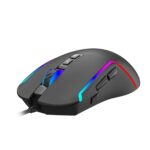 Ant Esports GM330 RGB Optical Wired Gaming Mouse - Black, Multicolor Backlit Lighting, 12800 DPI Optical Sensor with Software, Light Weight and Flexible Braided Cable - Image 3