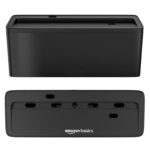 Amazon Basics Cable Management Box with Phone Stand | Cord Organizer Hides Extension Board, Power Strips, Surge Protector, Cords, Wire, Router | TV Cord Box for Desktop, Floor, Home, Office | Black - Image 5