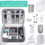 Electronics Organizer Travel Cable Organizer Bag for Electronics Accessories Portable Tech Carrying Large Storage Case for Charger, Cord, Power Bank, Hardware Waterproof (Grey - 1PCS) - Image 5