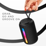 Intex Beast 5X Newly Launched Bluetooth Speaker | 360° Iconic Surround Sound | Rhythmic RGB LED Light | TWS Feature | Type-C Fast Charging | Upto 5 Hrs Playback | BT 5.4 for Party & Travel (Black) - Image 5